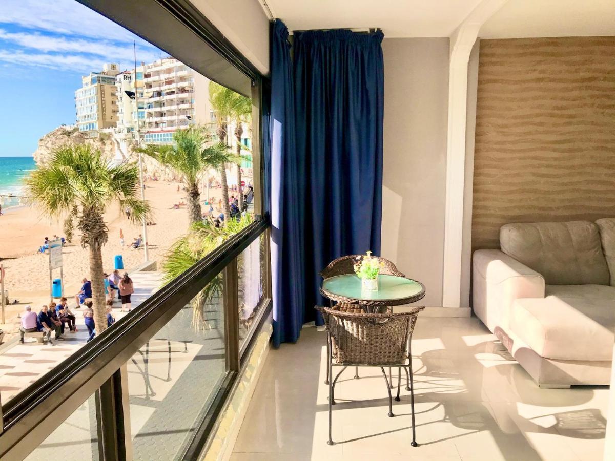 Ferienwohnung Seafront Levante Beach Blueline Benidorm Exterior foto