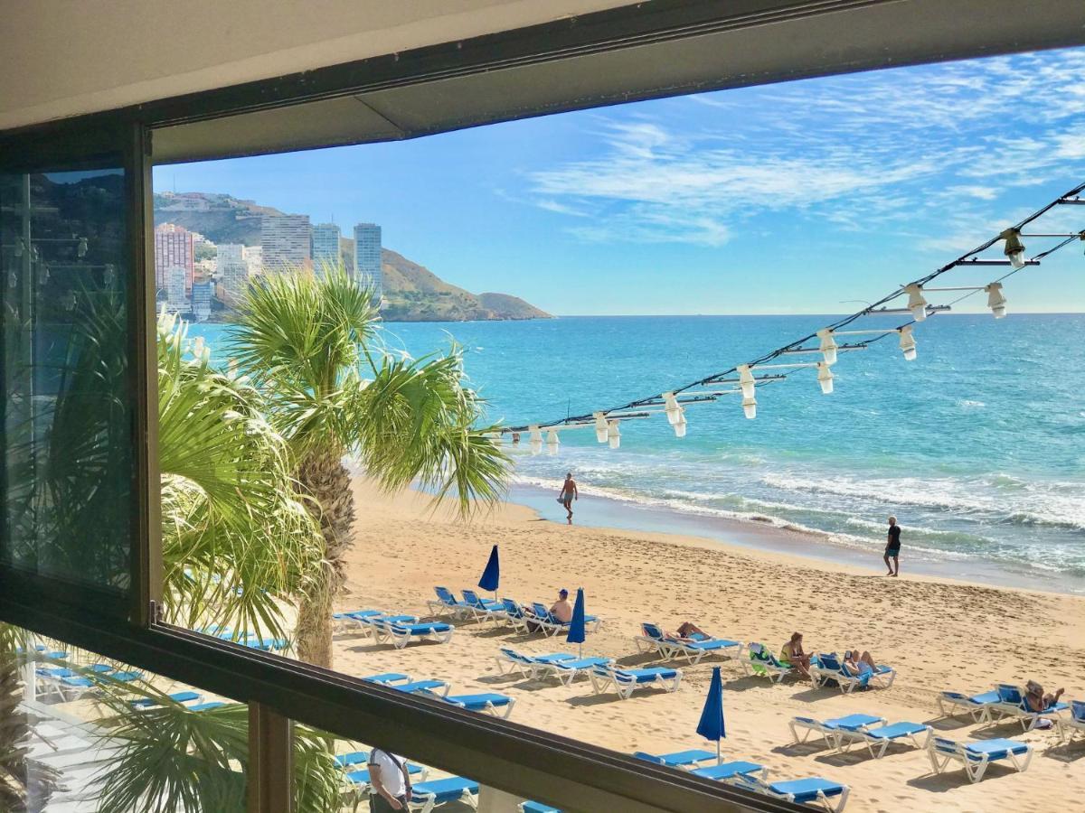 Ferienwohnung Seafront Levante Beach Blueline Benidorm Exterior foto