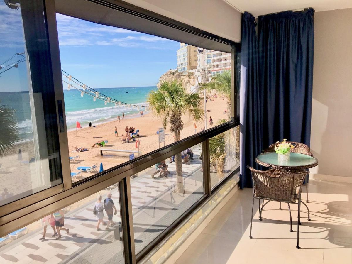 Ferienwohnung Seafront Levante Beach Blueline Benidorm Exterior foto